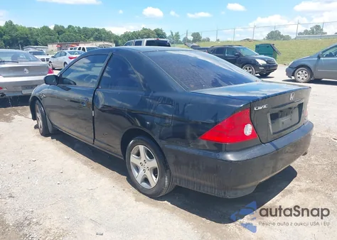 2004 Honda Civic Ex из США, поврежденный, VIN 1HGEM229X4L053375